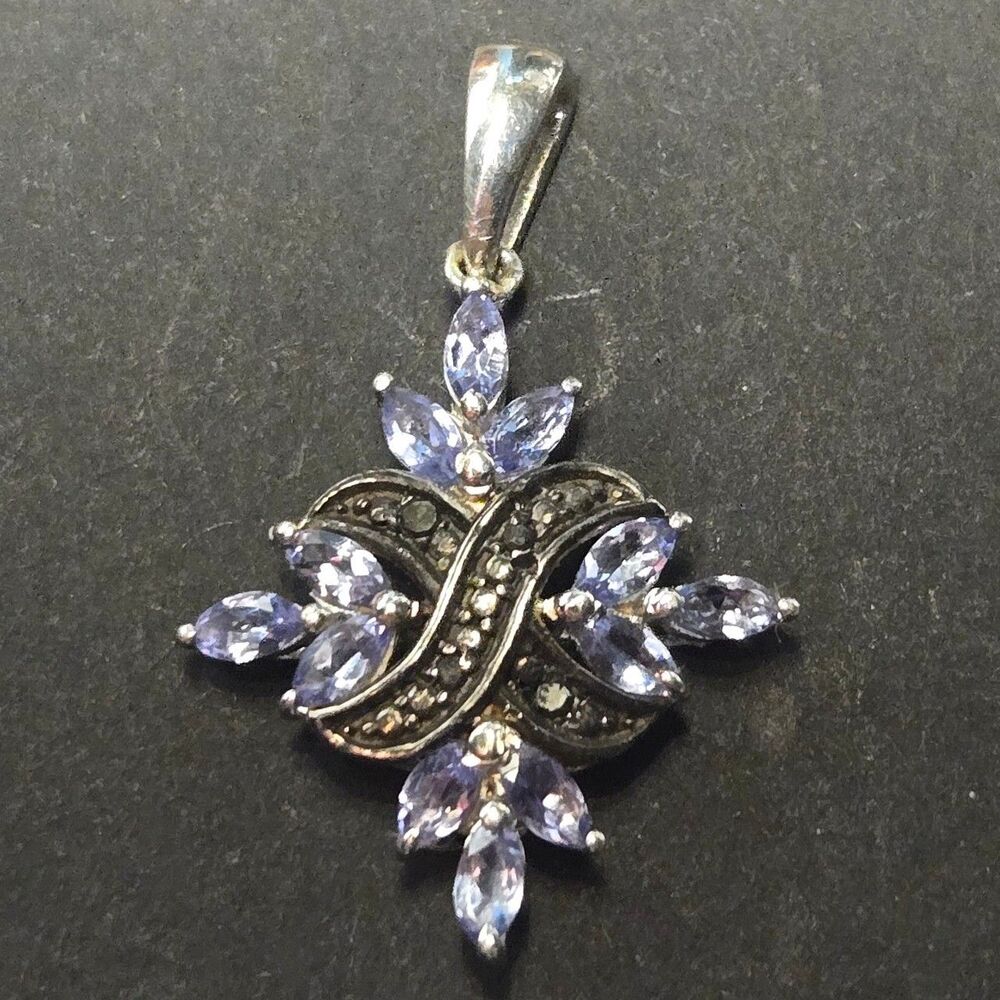 Purple Sterling Silver Pendant